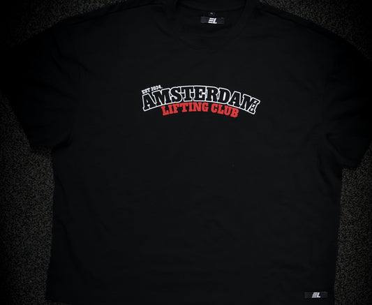 AMSTERDAM LIFTING FIT TEE — Black